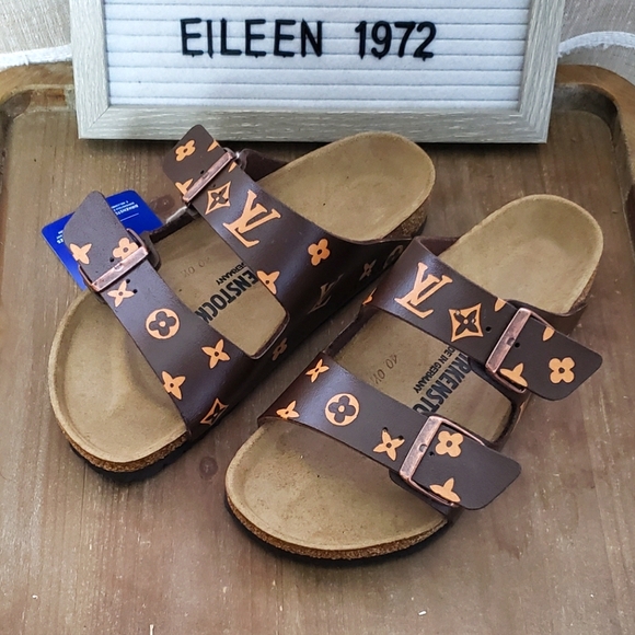 Birkenstock Shoes - Custom Painted Birkenstock Arizona sandals 6.5